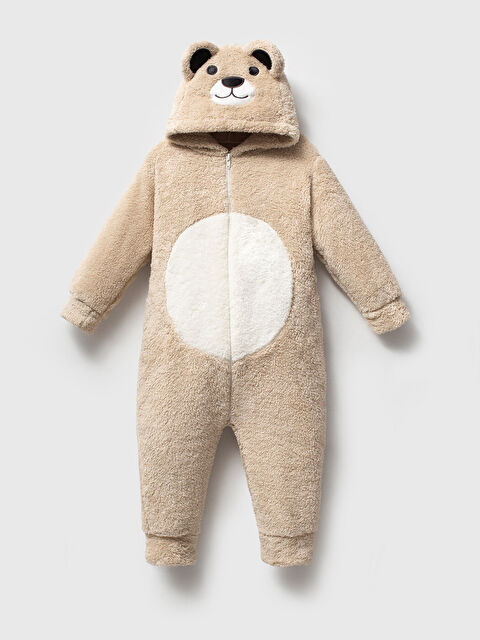 Mahfel Welsoft Panda Krem Kız Çocuk Desenli Kışlık  Uyku Tulumu 1–6 Yaş