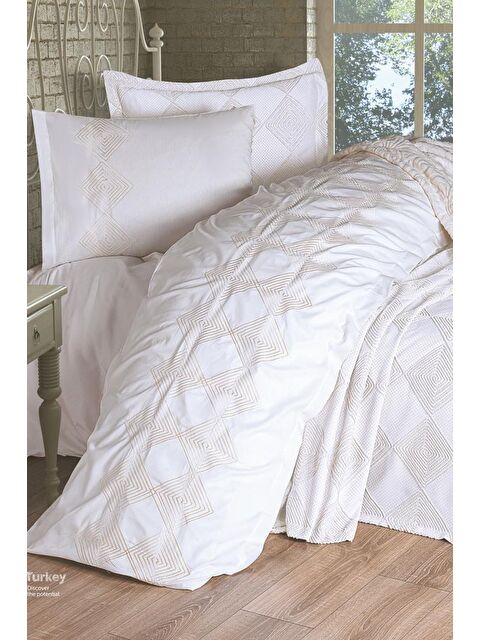 Çeyiz Diyarı Seher 10 Parça Çeyiz Seti Krem - S000495020-19966