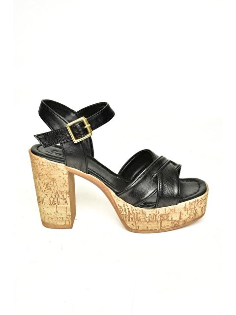 Fox Shoes U9962515 Siyah Kadın Topuklu Ayakkabı - S000356367-19351