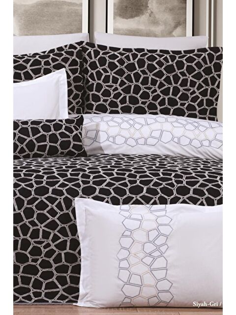 Çeyiz Diyarı Stone 10 Parça Çeyiz Seti Siyah Gri - S000495024-23173