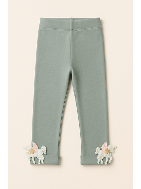 Katia And Bony Kız Çocuk Aksesuarlı Tayt Pantolon Yeşil - S000467024-18194