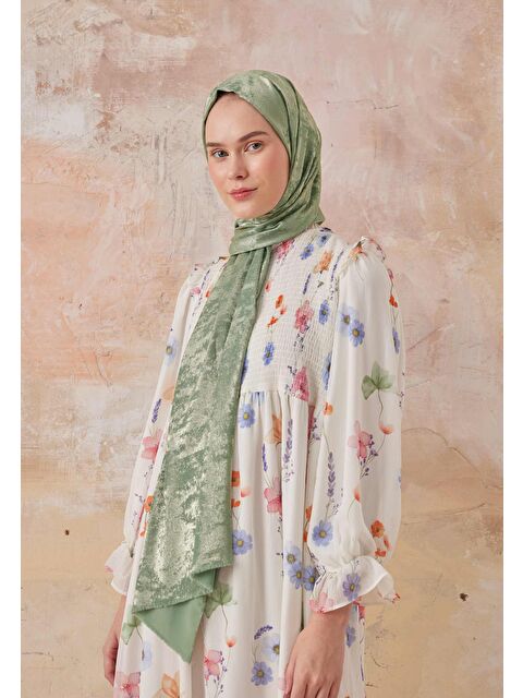 Fresh Scarfs Luxury Shine Şal Soft Yeşil - S000420495-18194