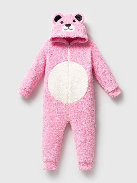 Mahfel Welsoft Panda Pembe Kız Çocuk Desenli Kışlık  Uyku Tulumu 1–6 Yaş