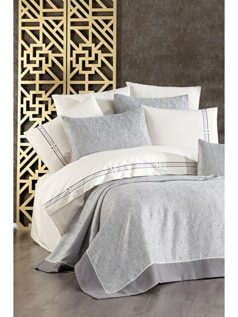 Çeyiz Diyarı Zülal 10 Parça Çeyiz Seti Gri - S000495034-20600