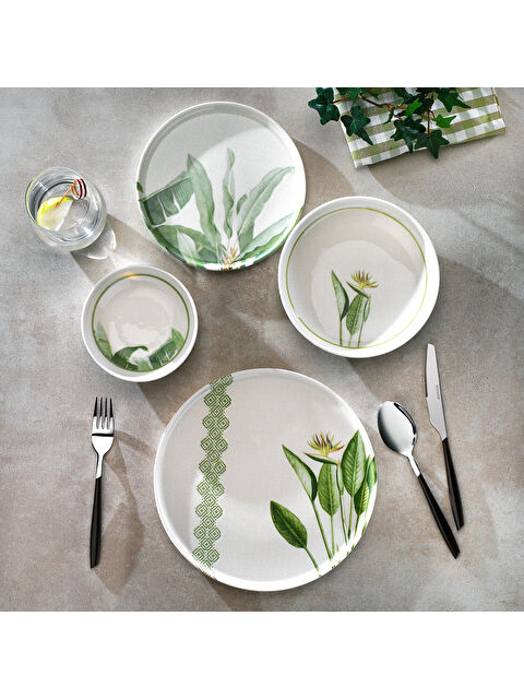 SCHAFER Dolce Yemek Takımı 24 Parça-Yeşil - S000338303-18194