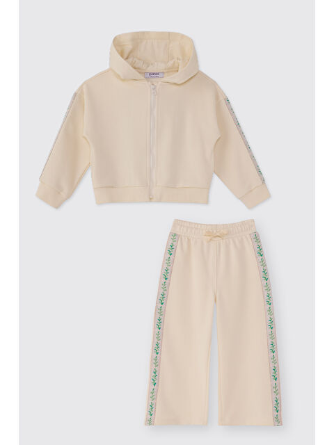 Panço Kız Bebek Ekru 2'li Eşofman Takım - S000524474-19965