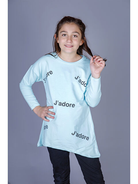 Toontoykids Kız Çocuk Jadore Baskılı Tişört