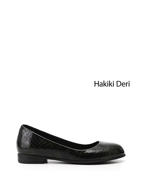 GÖNDERİ(R) Kadın YOSUN YEŞİLİ Hakiki Deri Babet - S000493432-1848