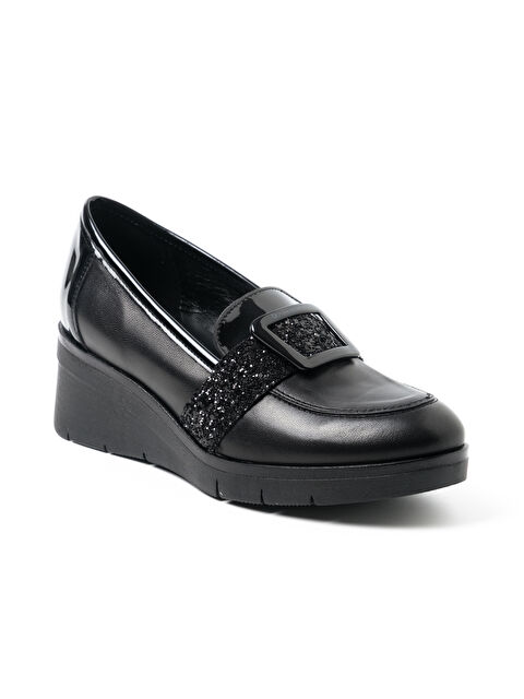 Donna Serena Kadın Klasik Ayakkabı 3B4868DM 4868 DM Nairobi Pelle Nero