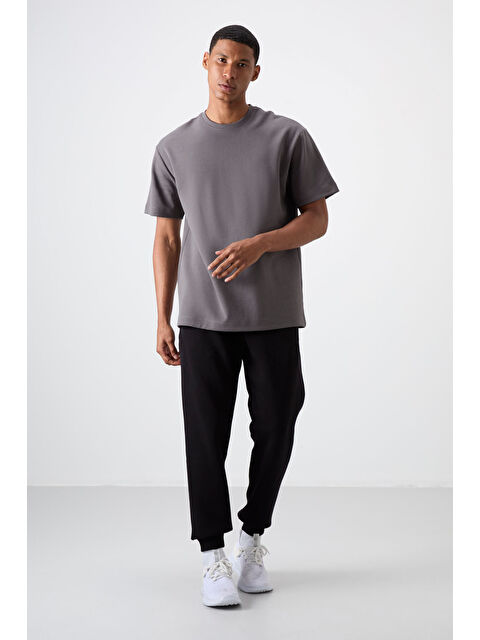 Air Jones Cesar Siyah Fermuar Cepli Şardonlu Jogger  Erkek Jogger Eşofman Altı - 84929 - S000083579-19351