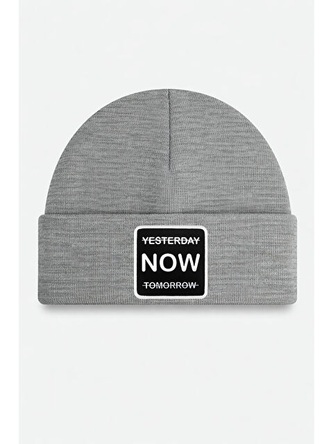 BlackBörk Yesterday Now Tomorrow Logolu Gri Bere