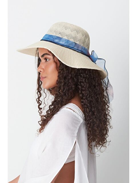 C&City Merserize Plaj Şapkası T24740-06 Bej - S000216679-19928