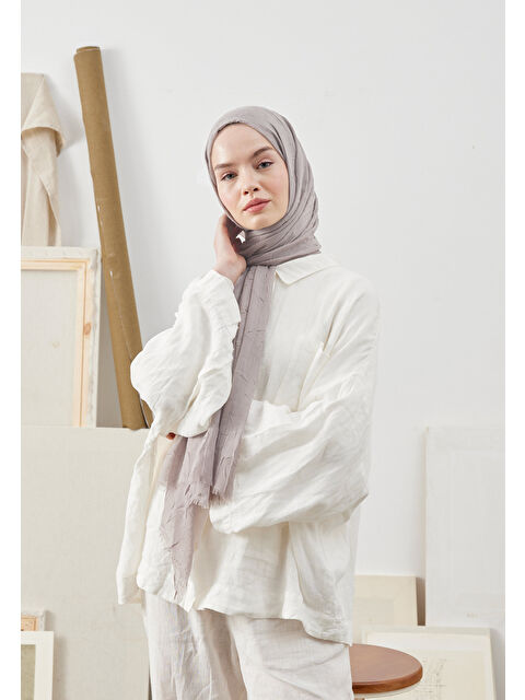 Fresh Scarfs Bambu Şal Vizon - S000420480-26429