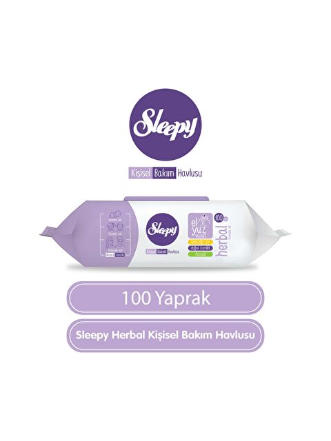 Sleepy Herbal Kişisel Bakım Havlusu 100 Yaprak - S000497659-10231