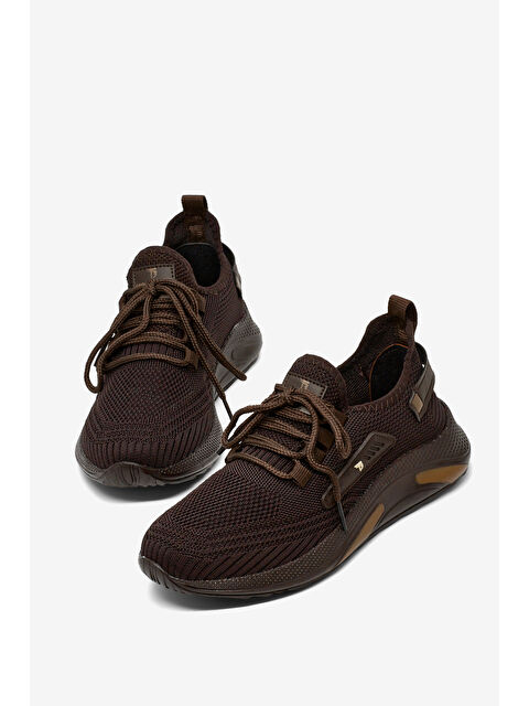 TONNY BLACK Erkek Kahve Esnek Konforlu Rahat Kalıp Spor Ayakkabı