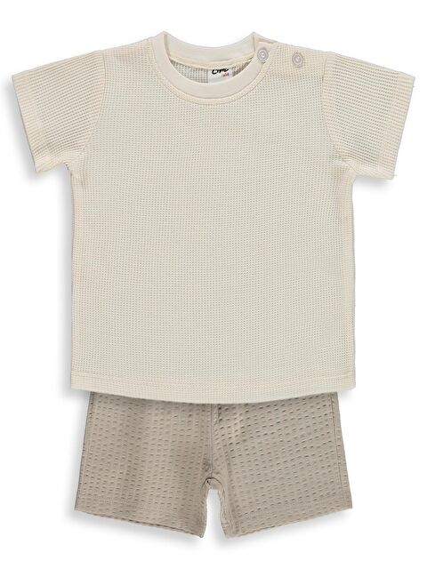 Civil Baby Basic 6-18 Ay Takım - Ekru