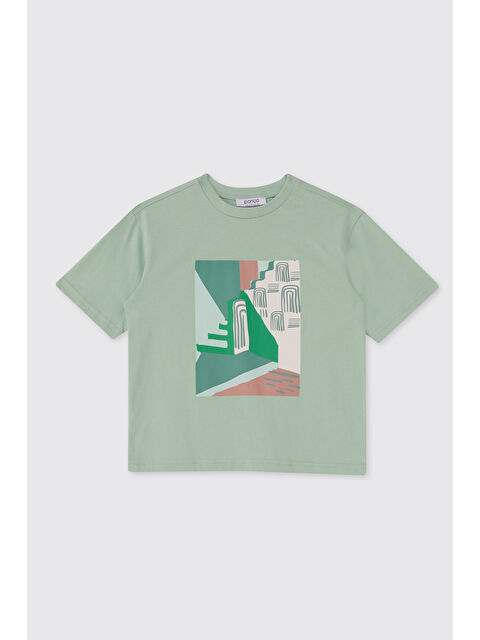 Panço Erkek Çocuk Yeşil Tişört - S000524480-18194