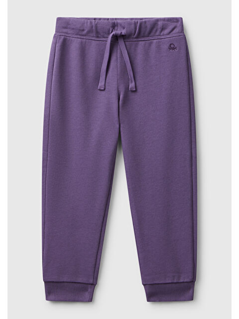 United Colors Of Benetton Kız Çocuk Mor Logo İşlemeli Eşofman Altı - S000434940-20042