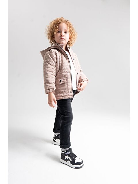 Mnpc Unisex Çocuk Siyah-Beyaz Hakiki Deri Anatomik Günlük Bot - S000446392-37424