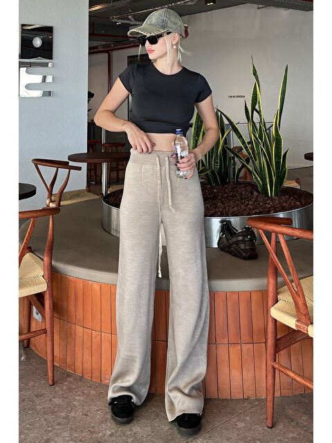 Madmext Vizon Beli Ayarlanabilir Geniş Paça Pantolon Mg2089 - S000280908-26429