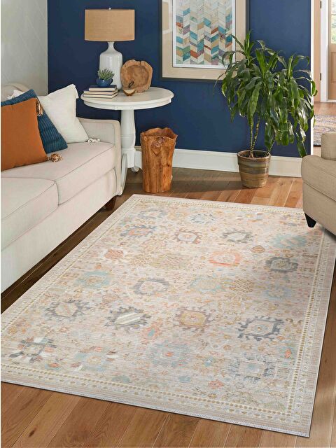 Konfor Halı Rustik 2221 Klasik Vintage Salon Bej Country Mutfak Halısı Tozumaz Yumuşak Makine Halısı-160x230 - S000280928-19928