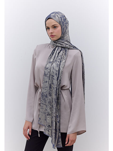 Fresh Scarfs Luxury Shine Şal İndigo - S000420495-23093