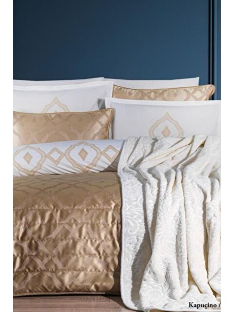 Çeyiz Diyarı Sera 10 Parça Çeyiz Seti Cappucino - S000495040-19413