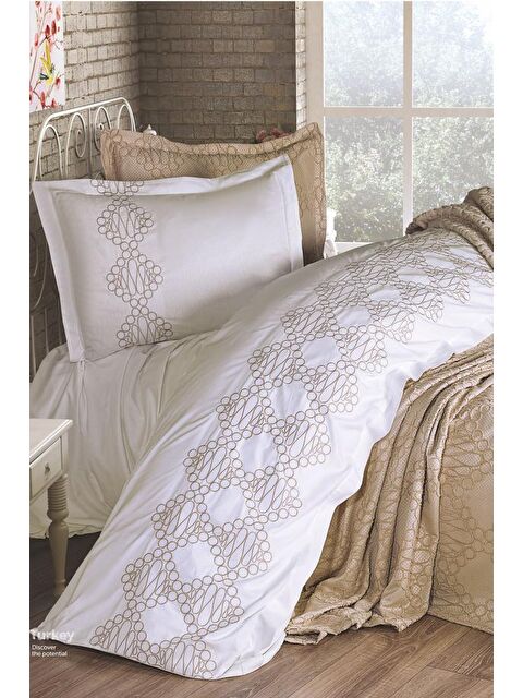 Çeyiz Diyarı Kristina 10 Parça Çeyiz Seti Cappucino - S000495042-19413