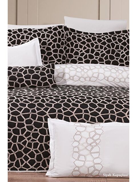 Çeyiz Diyarı Stone 10 Parça Çeyiz Seti Siyah Cappucino - S000495043-23173