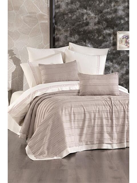 Çeyiz Diyarı Carla 9 Parça Çeyiz Seti Cappucino - S000495045-19413