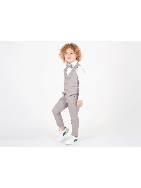 Myhanne Papyonlu Yelekli Takım Elbise 5351 - S000383202-20600