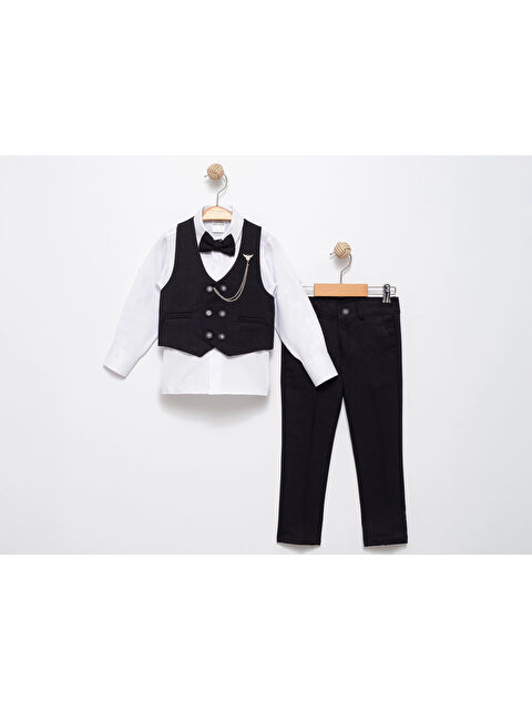 Myhanne Papyonlu Yelekli Takım Elbise 5352 - S000383204-19351