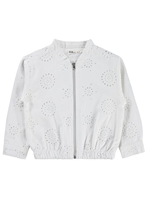 Civil Girls Hakim Yaka 6-9 Yaş Ceket - Beyaz 6-7 Yaş - S000526794-20063