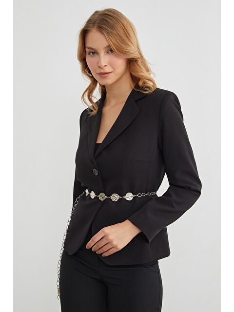 Fullamoda Basic Kruvaze Yaka Slim Fit Ceket - S000445600-19351