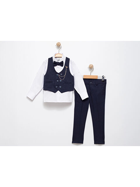 Myhanne Papyonlu Yelekli Takım Elbise 5351 - S000383202-21164