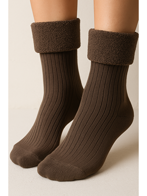 Katia And Bony Çocuk Havlu Çorap Koyu Kahverengi - S000487251-29704