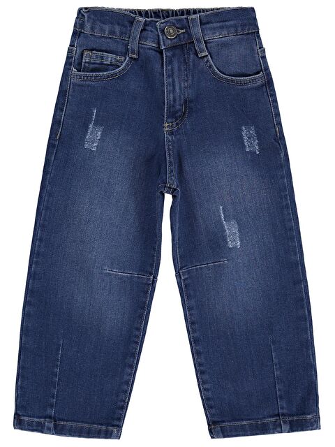 Civil Boys Dizi Pensli 2-5 Yaş Pantolon Jean - Mavi 5-6 Yaş - S000526795-19393