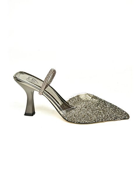 Fox Shoes U6145671 Platin Kadın Topuklu Ayakkabı - S000356729-29666