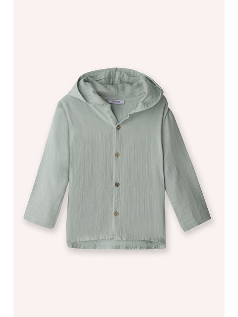 Panço Erkek Çocuk Müslin Mint Gömlek - S000524493-1180