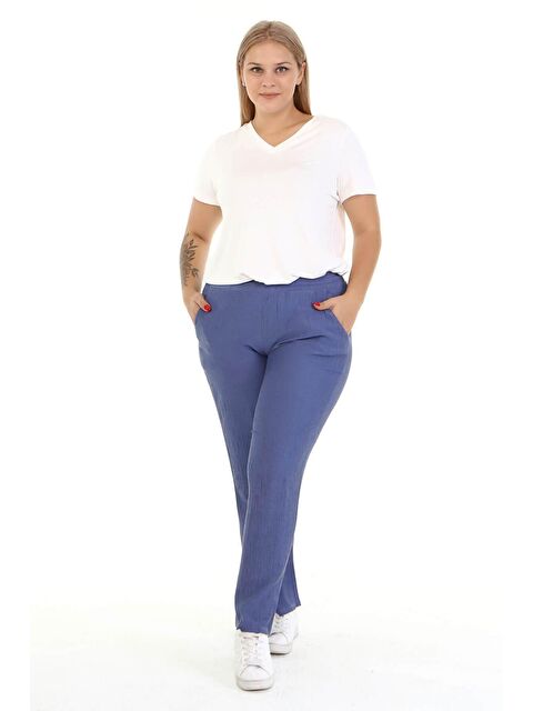 Mylinemoda Beli Lastikli Cepli Pantolon - S000242344-17234