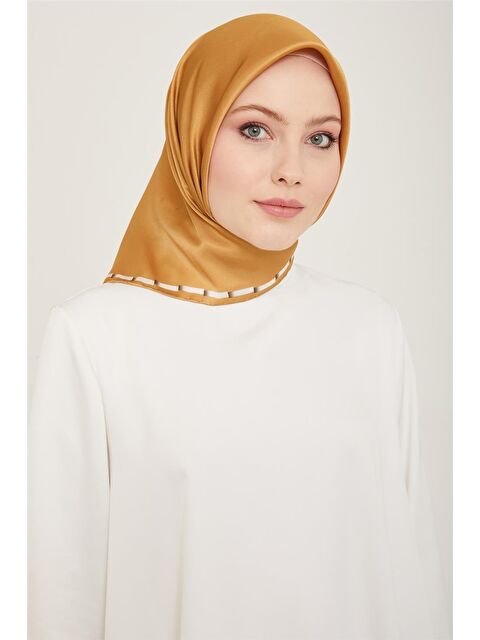 ARMİNE Monogram Desenli Sura İpek Eşarp 24Ya9166 85 31 - S000500362-20008