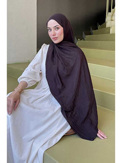 Lamelif Organic Premium Şal Acı Kahverengi - S000529707-28102