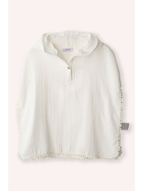 Panço Kız Çocuk Müslin Ekru Plaj Havlusu - S000524499-19965