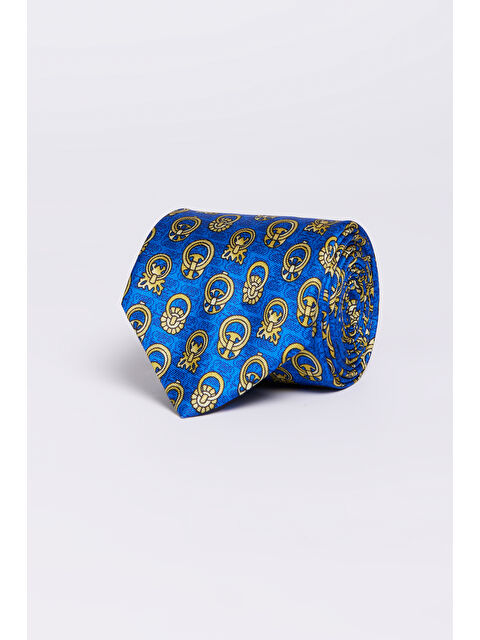 AC&Co / Altınyıldız Classics Erkek Mavi Desenli Kravat - S000416561-17234