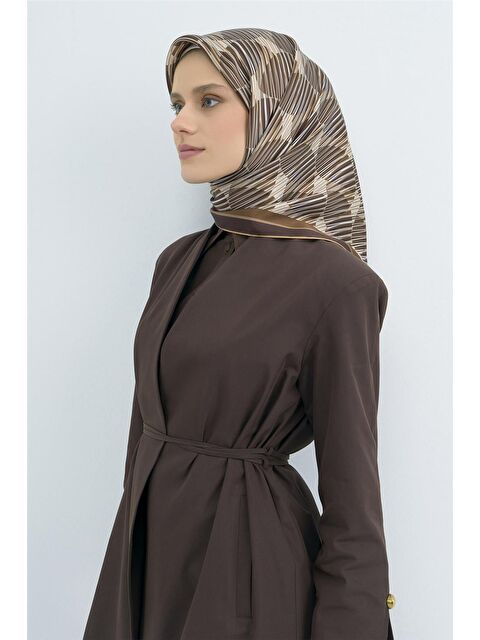 ARMİNE Saf İpek Twill Eşarp 9533D 80 - S000501845-29705