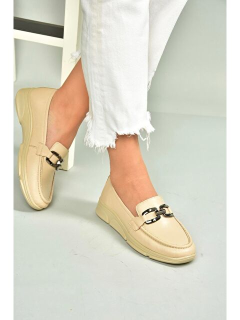 Fox Shoes Bej Kadın Ayakkabı T5550814 - S000401178-19928