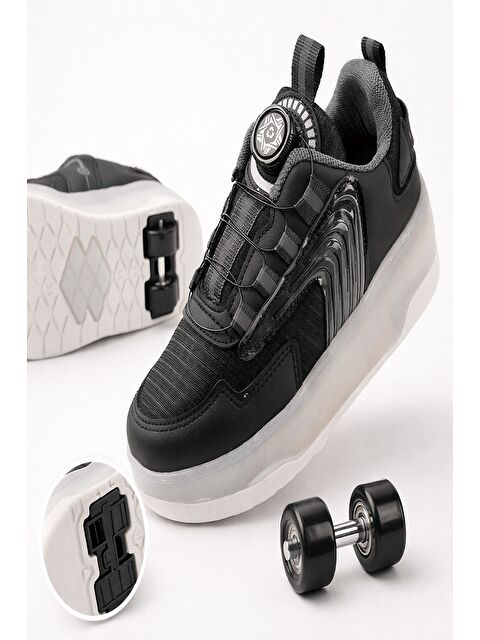 Muggo FLOW Çocuk Işıklı Patenli Tekerlekli Sneaker Spor Ayakkabı