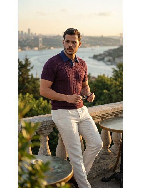 Jane's Erkek Polo Yaka Triko Tişört