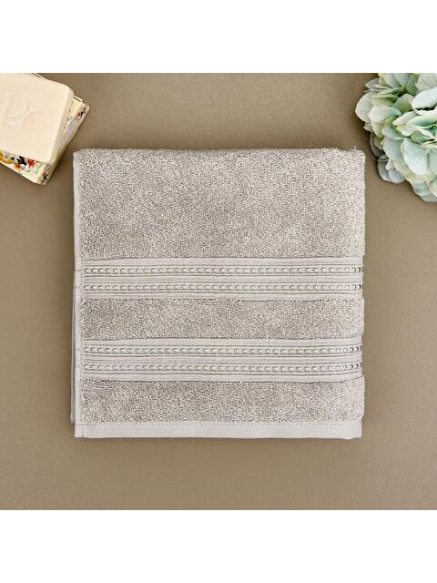 Evidea Soft Lapa Yüz Havlusu - Gri - 50x90 cm - S000366261-20600