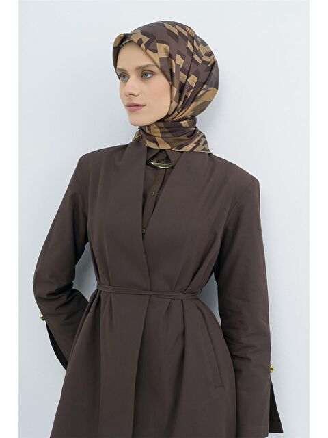 ARMİNE Saf İpek Twill Eşarp 9507D 02 - S000501847-19413